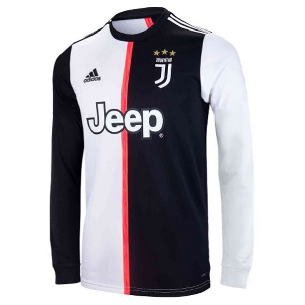 Camiseta Juventus Primera equipación ML 2019-2020 Blanco Negro
